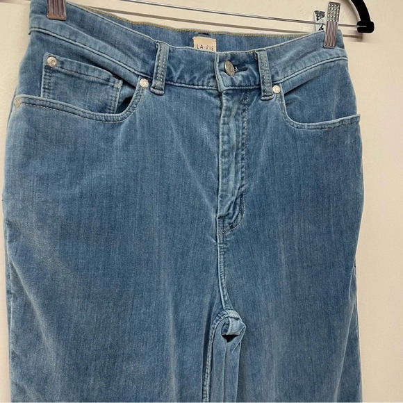 Rebecca Taylor La Vie Ines Kick Boot Velvet Velour Blue Pants - Picture 3 of 14